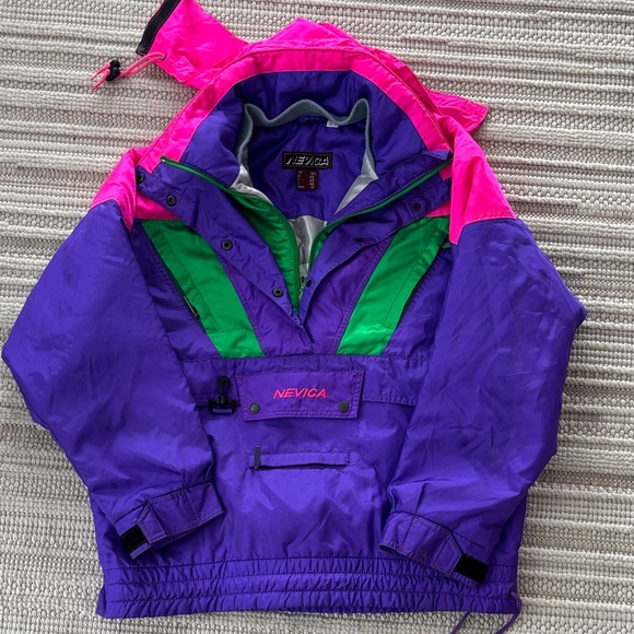 Vintage Nevica Ski Jacket Bright Colors Excellent Condition